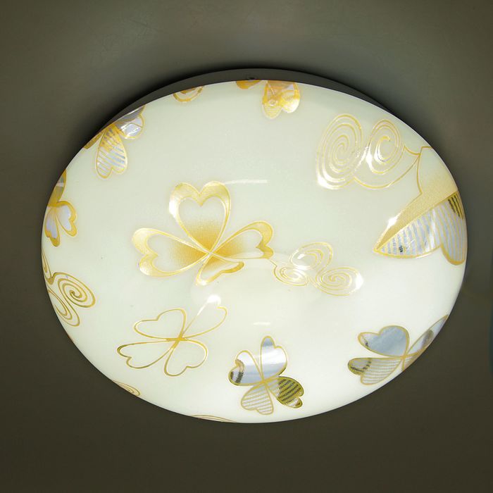 Светильник светодиодный "Клевер" 24W LED 6000K (оранжевый свет) 32x32x8см