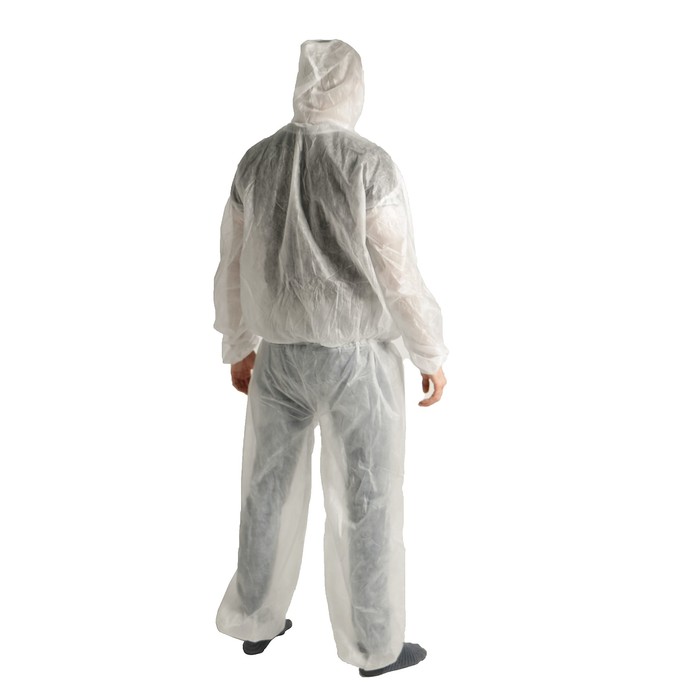 Костюм защитный, размер XL (50-52), без молнии, белый