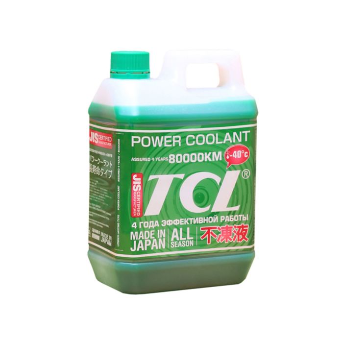 Антифриз TCL POWER COOLANT -40C зеленый, длительного действия, 2 л