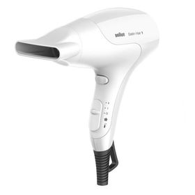 

Фен Braun HD 180 Satin Hair1, 1800 Вт, 2 температурных режима, 2 скорости, белый