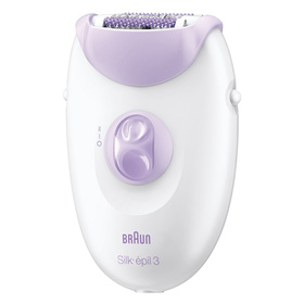 

Эпилятор Braun SE 3170, 2 скорости, подсветка, от сети, бело-фиолетовый