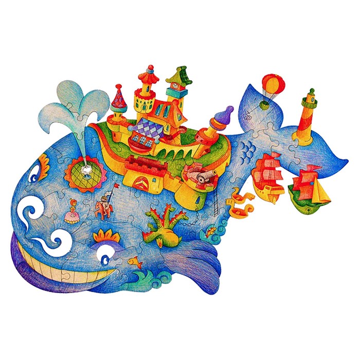 Пазл "Чудо-юдо рыба-кит", 38 элементов