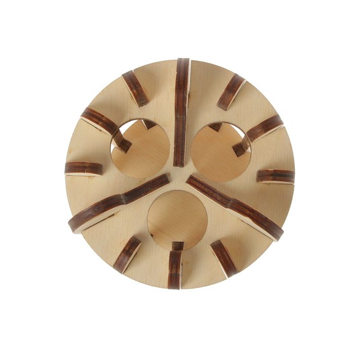 Подставка под масла "Стакан" для 3 пузырьков, D=11х10см