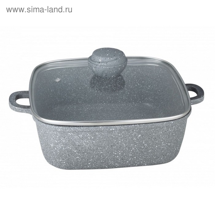 

Кастрюля Bekker Silver Marble, квадратная, 6.1 л