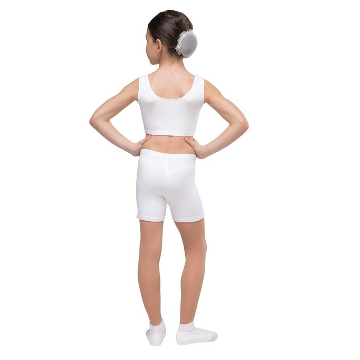 Топ гимнастический, размер 34, цвет белый