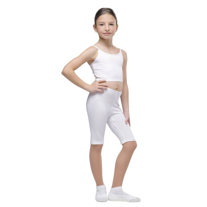 Топ на тонких бретелях, размер 38, цвет белый