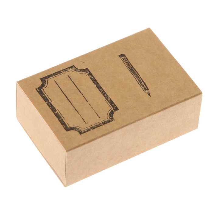 Штамп "Рамочка и карандашик" резина, набор 2 шт, 4х6 см (ШТ-280)