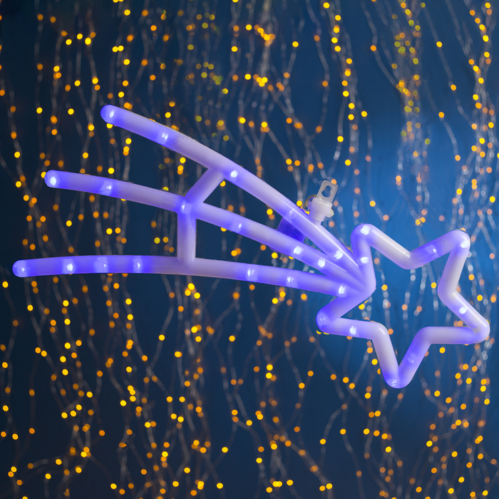 Фигура "Комета" 60х25 см, пластик, 35 LED, 220V, контрол. 8р. СИНИЙ