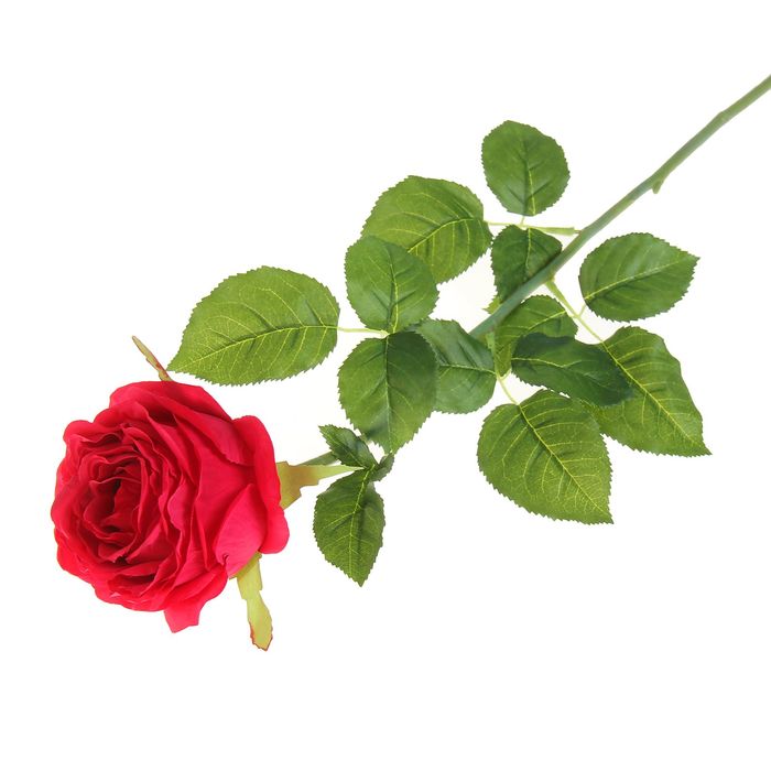 Цветок искусственный "Роза Бирм" 9*7*63 см, малиновая