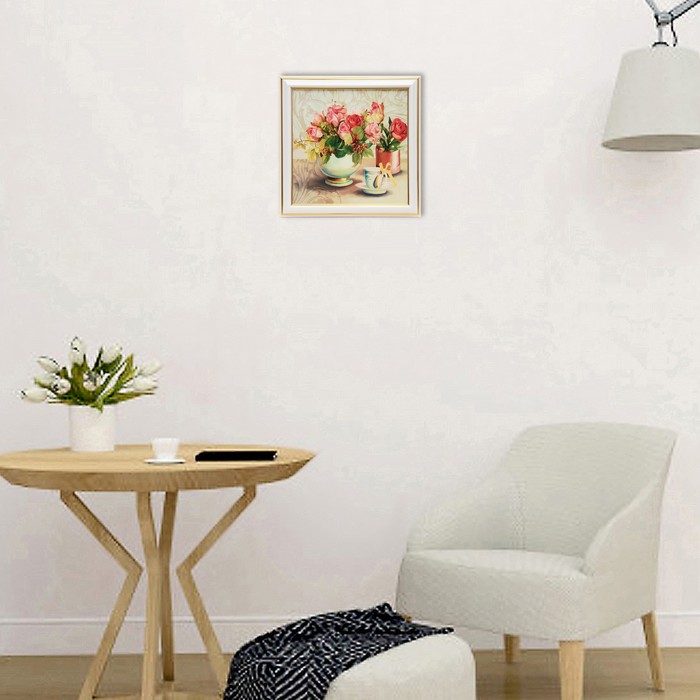 Картина "Завтрак" 21*21 см рамка микс