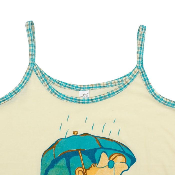 Пижама женская (майка, брюки), цвет голубой, размер 44