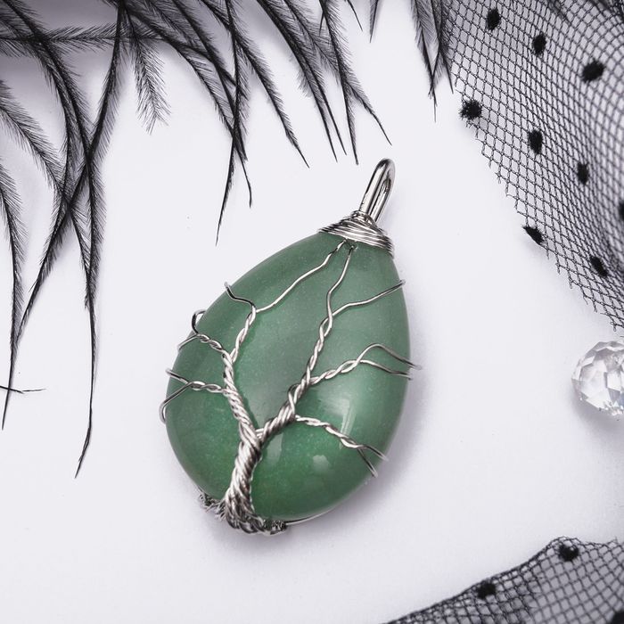 Подвеска дерево жизни "Нефрит"