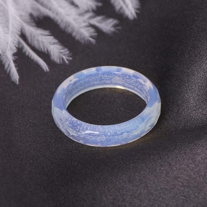 Кольцо гранёное "Лунный камень" 6мм