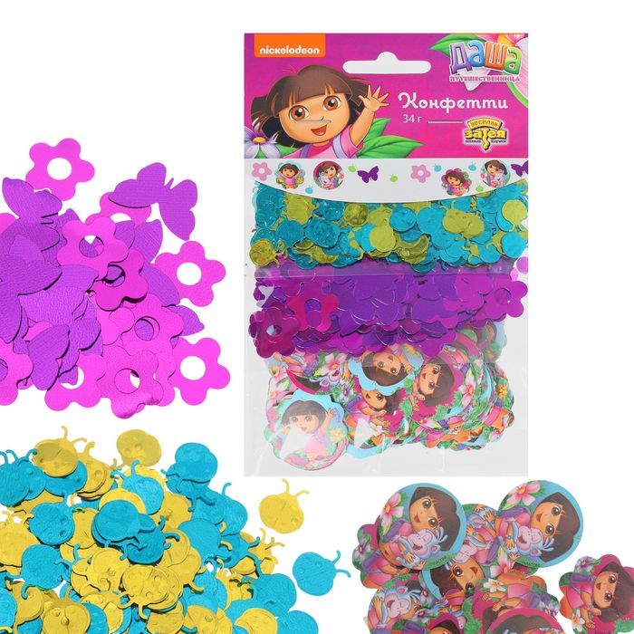 Конфетти "Даша-путешественница" 3 вида, 34 гр