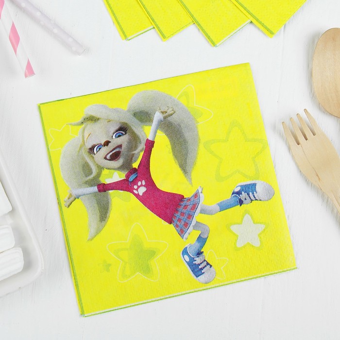 Салфетки бумажные "Барбоскины", 25 × 25 см, набор 12 шт., виды МИКС