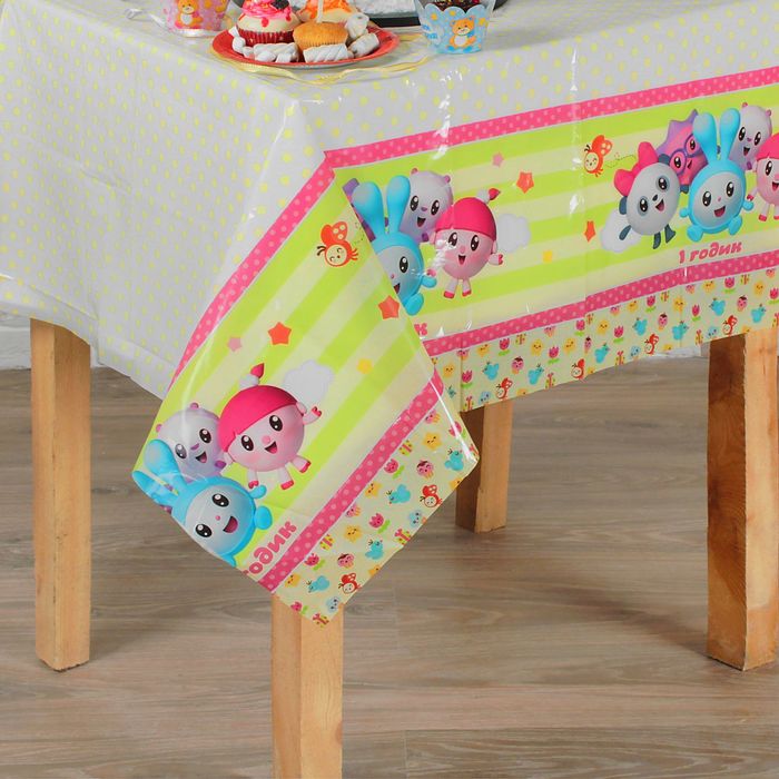 Скатерть "Малышарики" 1ГОДИК 130х180 см