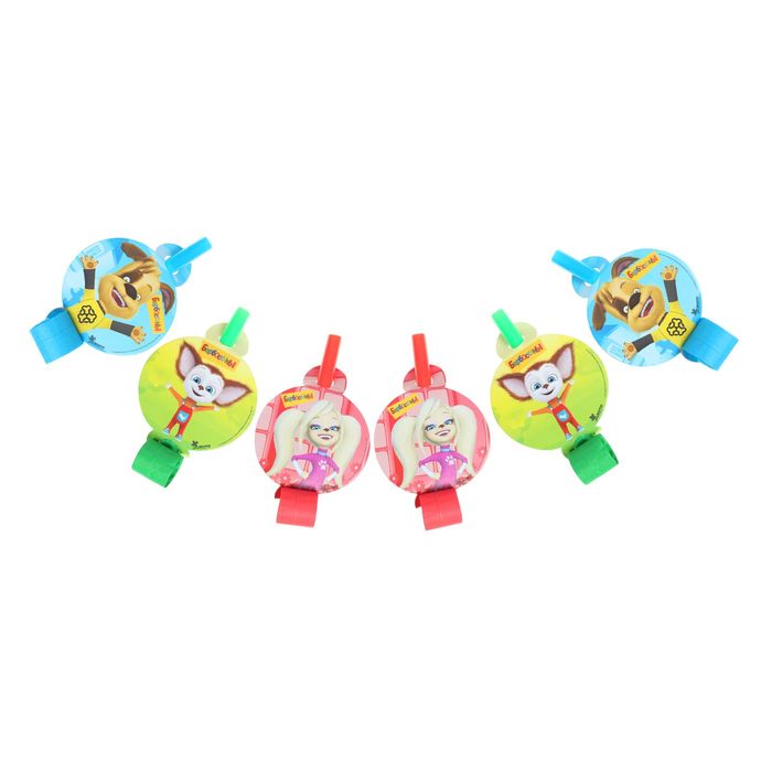 Язык-гудок "Барбоскины" (набор 6 шт) виды МИКС