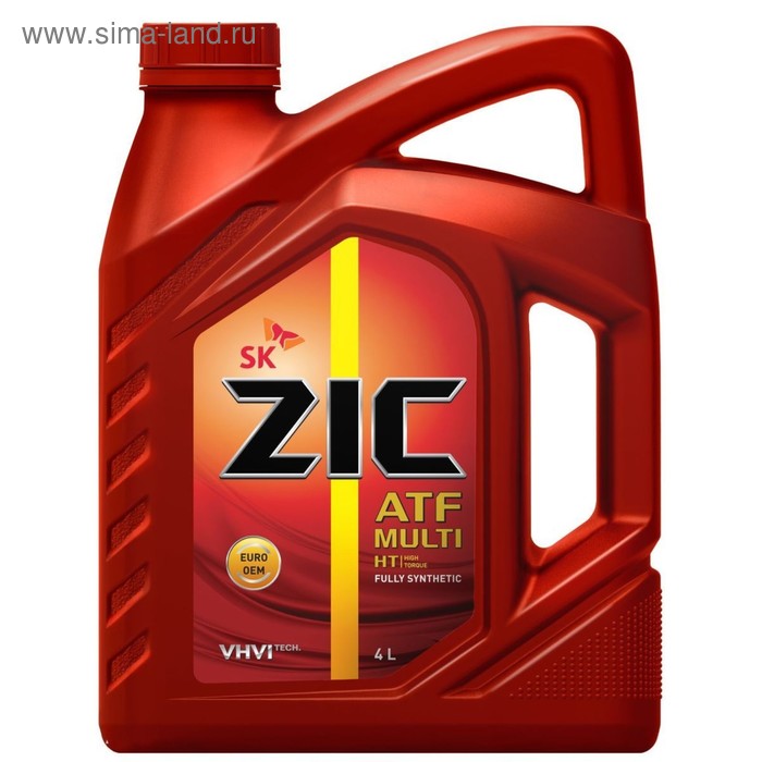 Масло трансмиссионное ZIC ATF Multi НТ, 4 л zic трансмиссионное масло zic atf multi atf 1 л