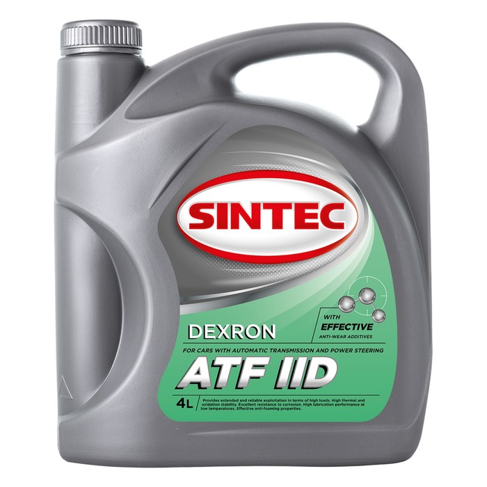 Трансмиссионное масло Sintec ATF II D Dexron, 4 л