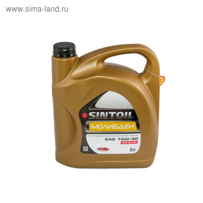 фото Моторное масло sintoil молибден 10w-40 полусинтетика 5л sintec