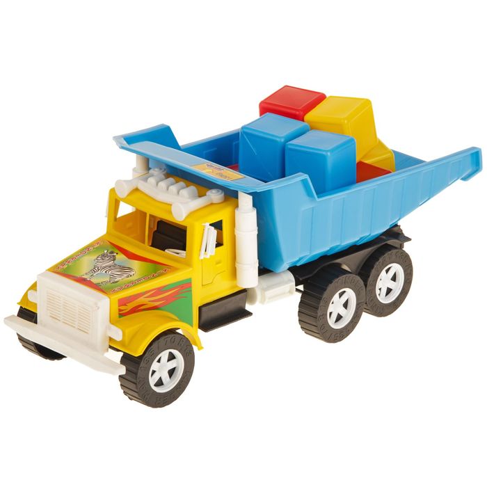 Машина Самосвал с кубиками   МИКС