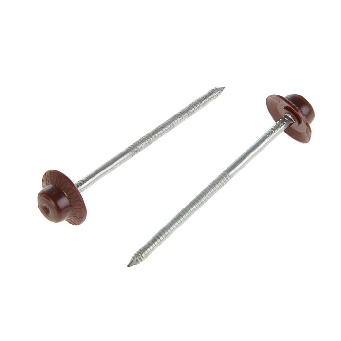 Гвозди для Ондулина, красные, в пакете 100 шт.