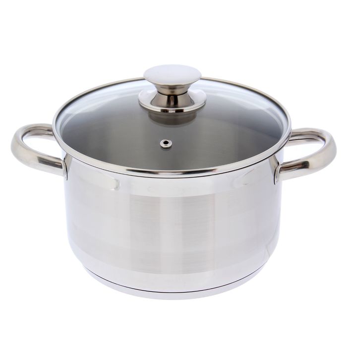 Кастрюля 3 л "Лотос Традиция", стеклянная крышка