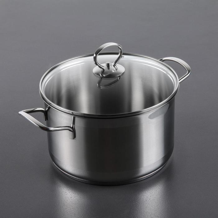 Кастрюля 4 л "Лотос Классика", стеклянная шутка