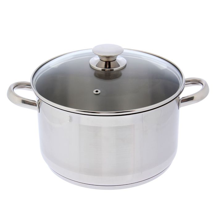 Кастрюля 5 л "Лотос Традиция", стеклянная крышка