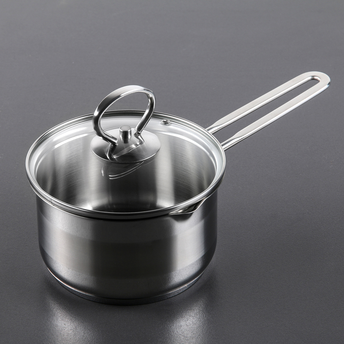 Ковш 1 л "Лотос Классика", стеклянная крышка