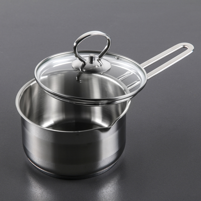 Ковш 1 л "Лотос Классика", стеклянная крышка