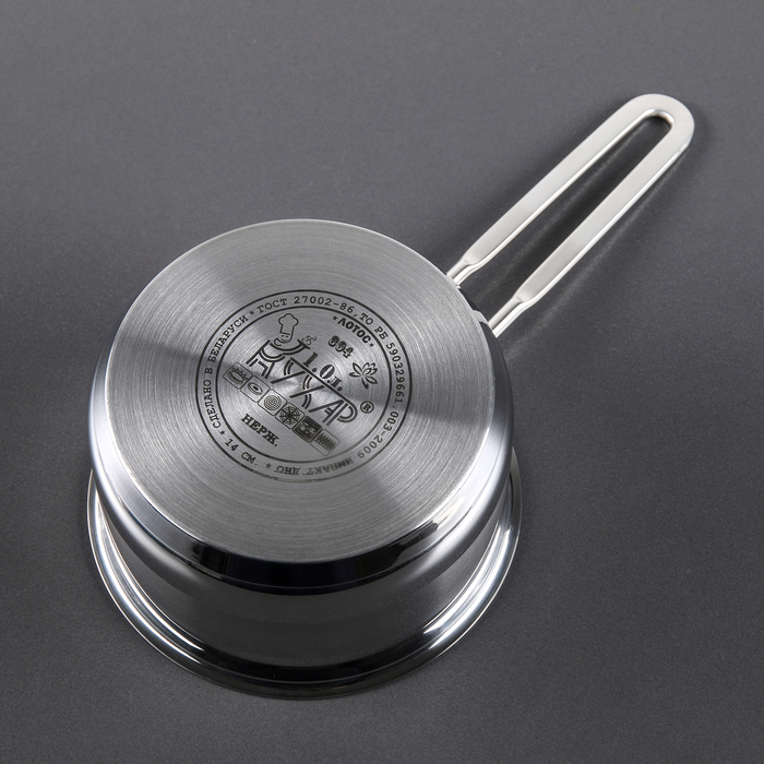 Ковш 1 л "Лотос Классика", стеклянная крышка