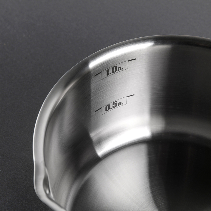 Ковш 1 л "Лотос Классика", стеклянная крышка