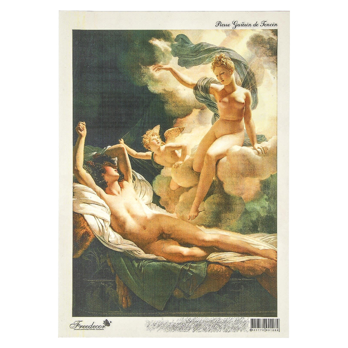 Пленка  Freedecor декупажная "Шедевры искусства №1" формат А4  для темн.поверхностей