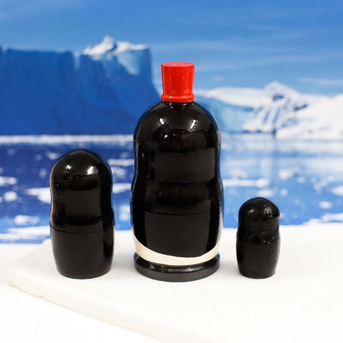 Матрешка 3 кукольная "Пингвин" 11см