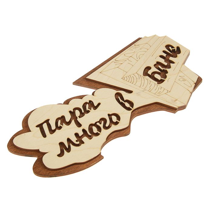 Табличка 2-слойная "Пар из проема", 30х15см