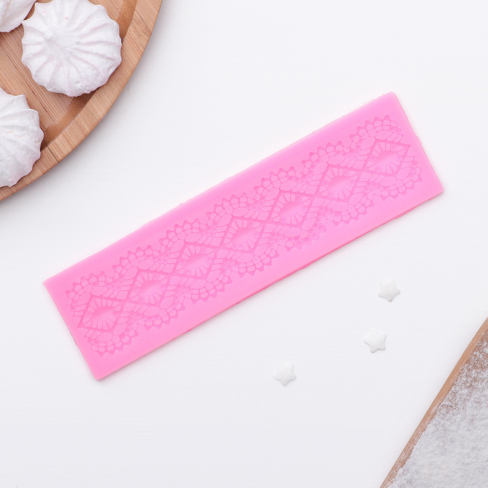 Коврик для айсинга 16х4,5х0,3 см "Любимый узор"