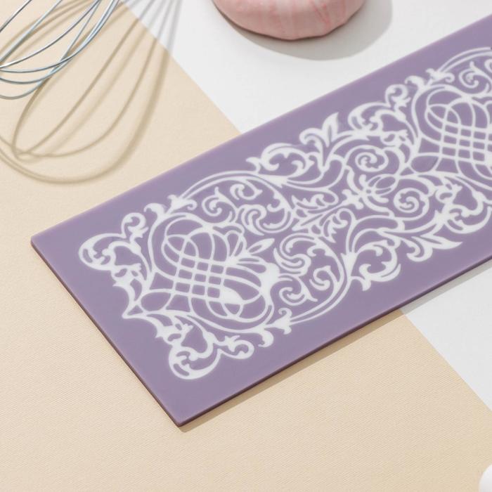 Коврик для айсинга 46,5х11,5 см "Готика", цвета МИКС