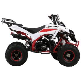 

Квадроцикл бензиновый MOTAX ATV Raptor LUX 125 сс, бело-красный