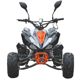 

Квадроцикл бензиновый MOTAX ATV T-Rex Super LUX 125 cc, бело-оранжевый