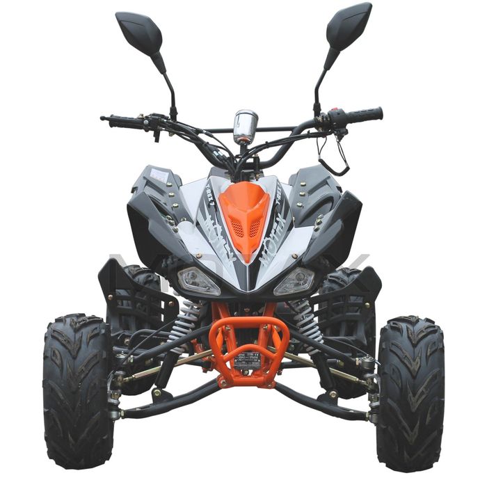 Квадроцикл бензиновый MOTAX ATV T-Rex-7 125 cc, бело-оранжевый