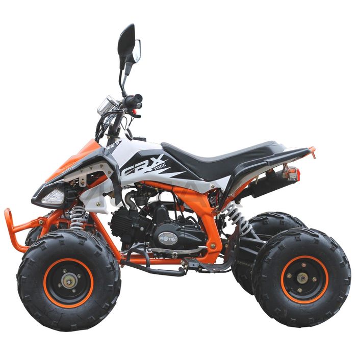 Квадроцикл бензиновый MOTAX ATV T-Rex-7 125 cc, бело-оранжевый