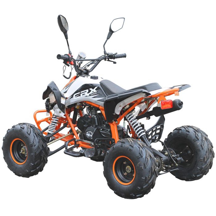 Квадроцикл бензиновый MOTAX ATV T-Rex-7 125 cc, бело-оранжевый