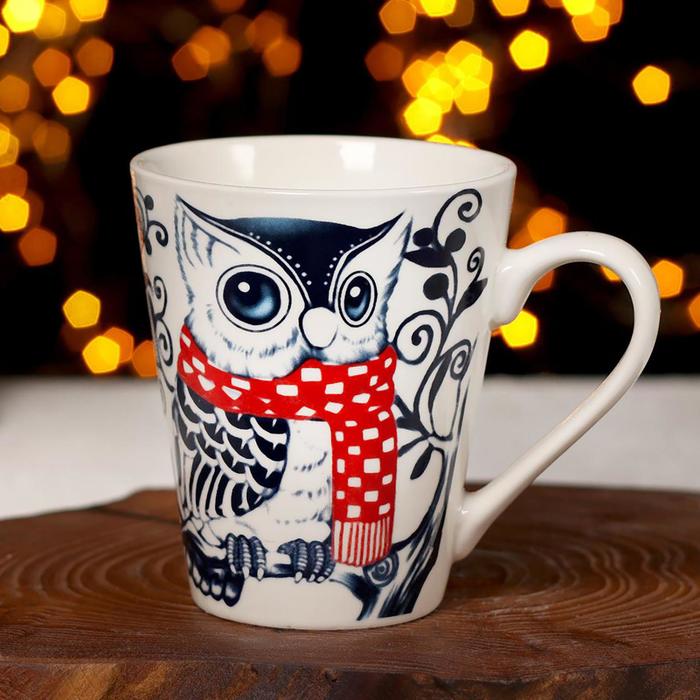Кружка 260 мл "Сова в шарфе"