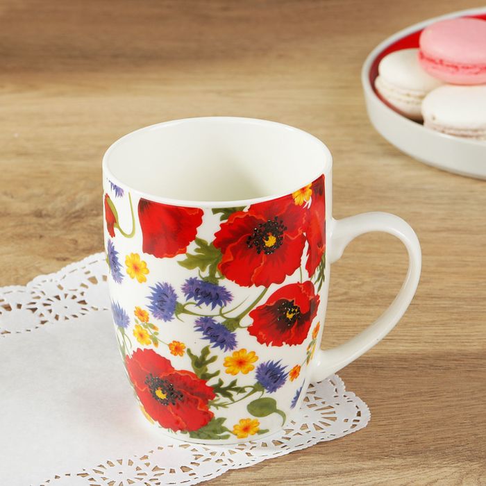 Кружка 350 мл "Маки"