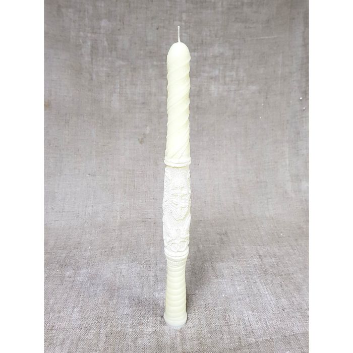 Свеча "Венчальная" сливочно-белая 3*34см