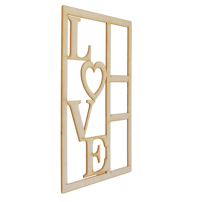 Фоторамка из фанеры "LOVE" 45х31см (0051)