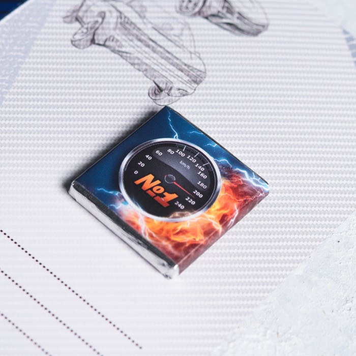 Шоколад молочный в открытке 5г "Лучшему водителю"