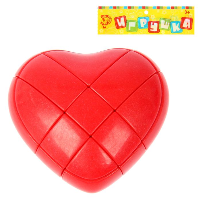 Игрушка развивающая головоломка "Сердце", с вращающимися элементами, цвета МИКС
