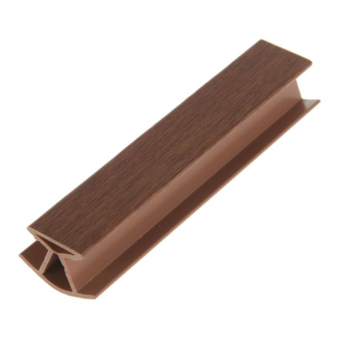 Профиль соединительный для цоколя, 135˚, H=100 мм, внутренний, ламинированный, цвет светлый орех